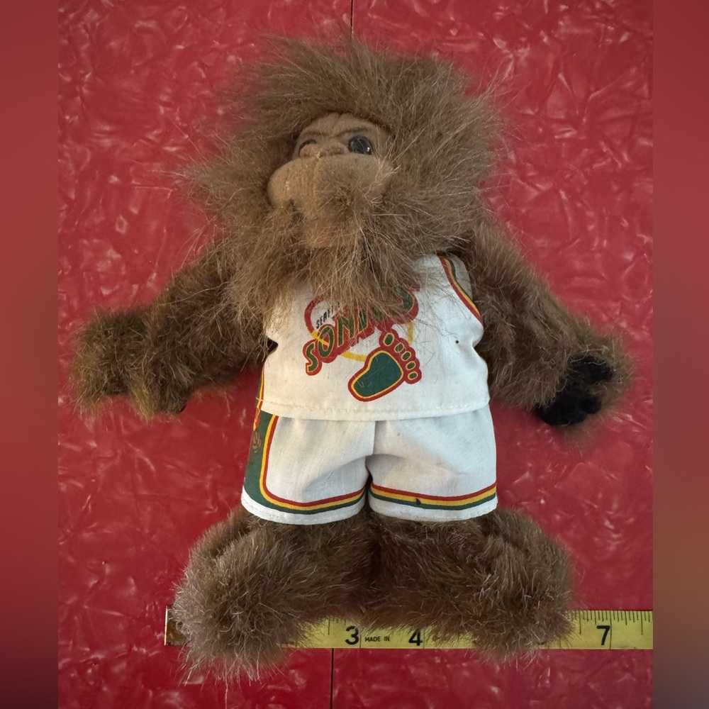 Vintage Plush Toy, Seattle Sonics Squatch